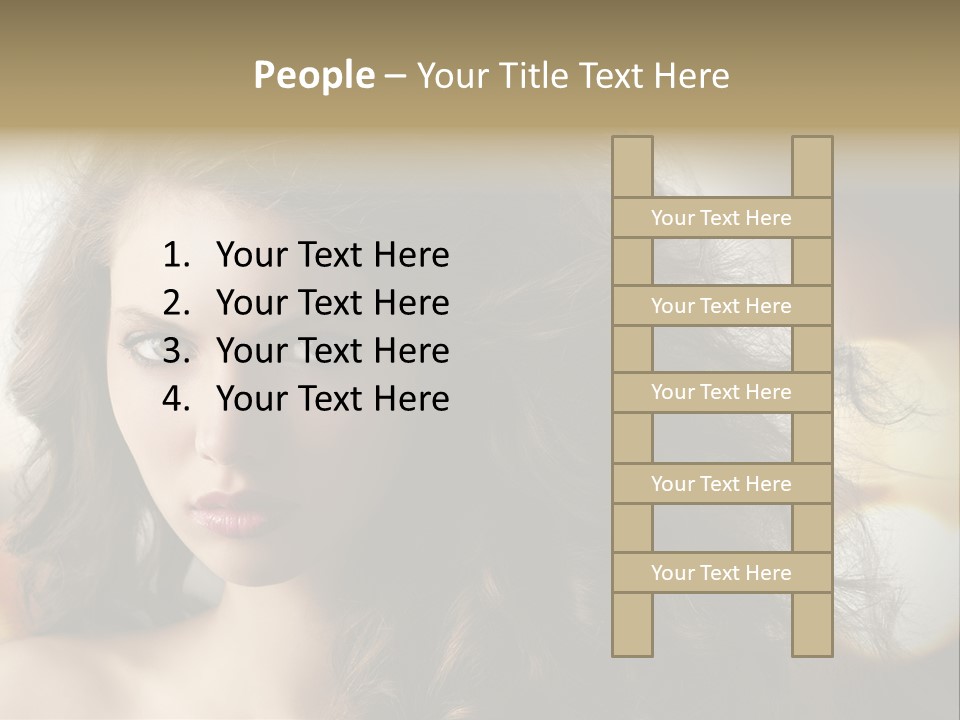 Caucasian Charming Perfection PowerPoint Template
