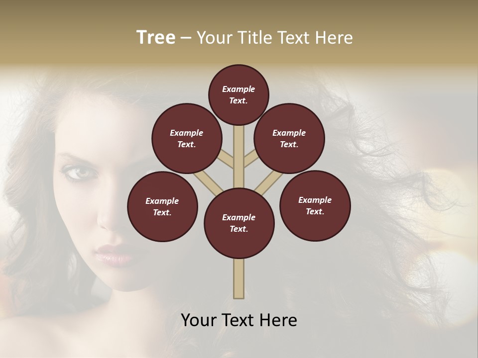 Caucasian Charming Perfection PowerPoint Template