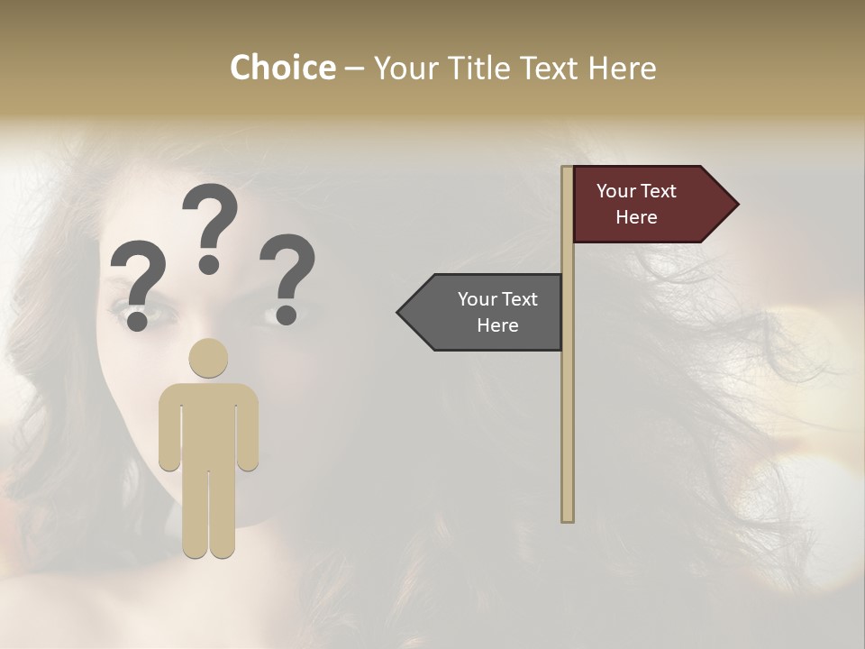 Caucasian Charming Perfection PowerPoint Template