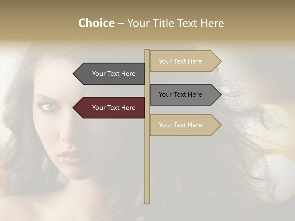 Caucasian Charming Perfection PowerPoint Template