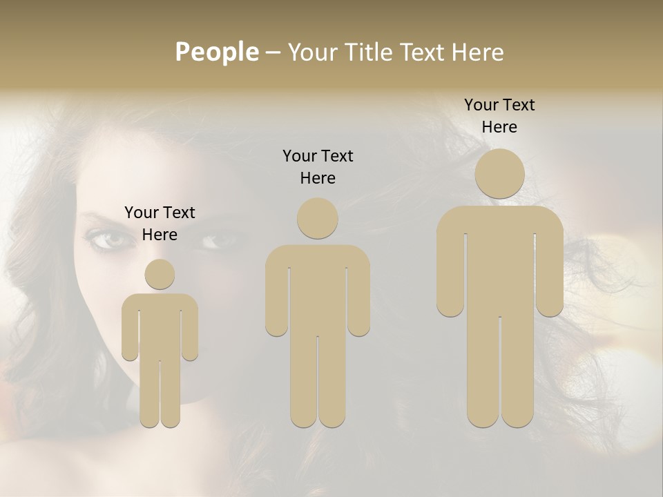 Caucasian Charming Perfection PowerPoint Template