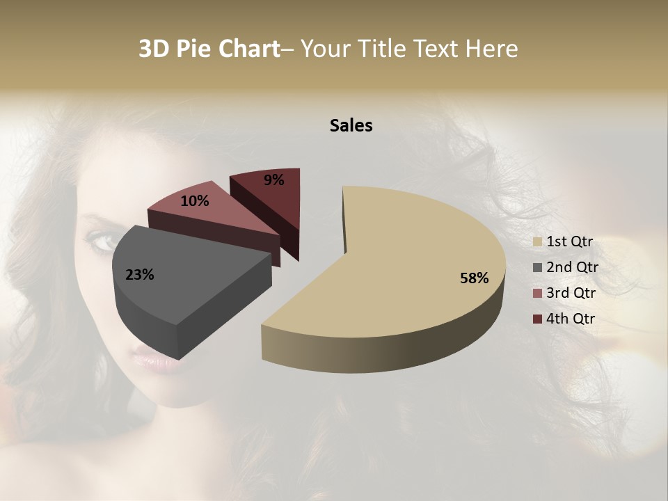 Caucasian Charming Perfection PowerPoint Template