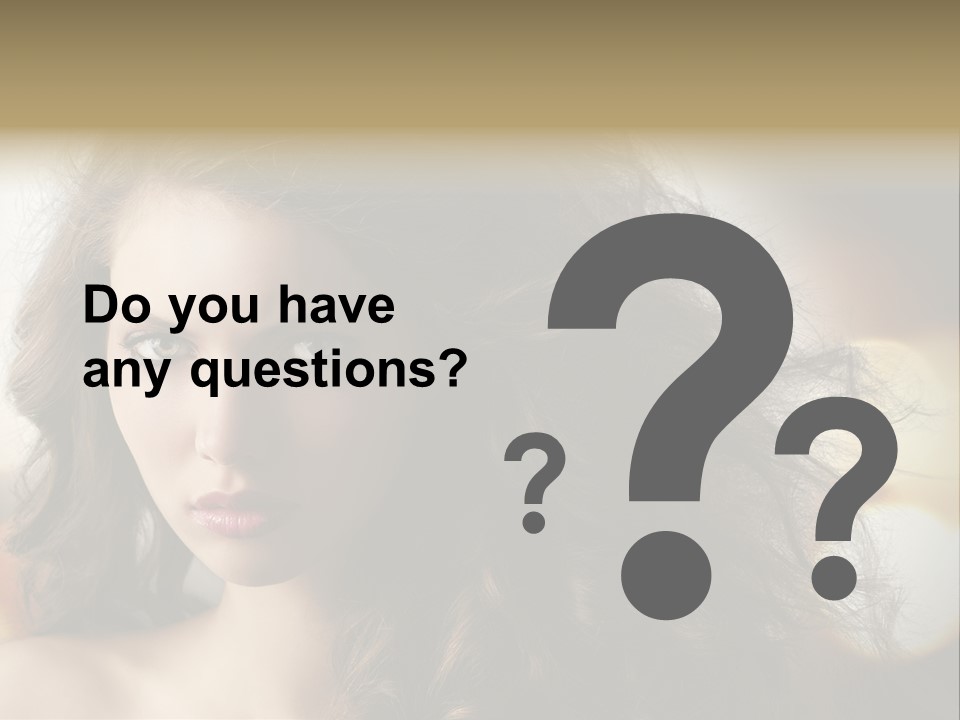 Caucasian Charming Perfection PowerPoint Template