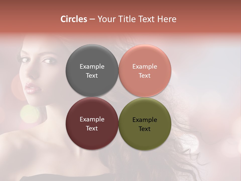 Woman Gorgeous Caucasian PowerPoint Template