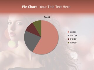 Woman Gorgeous Caucasian PowerPoint Template