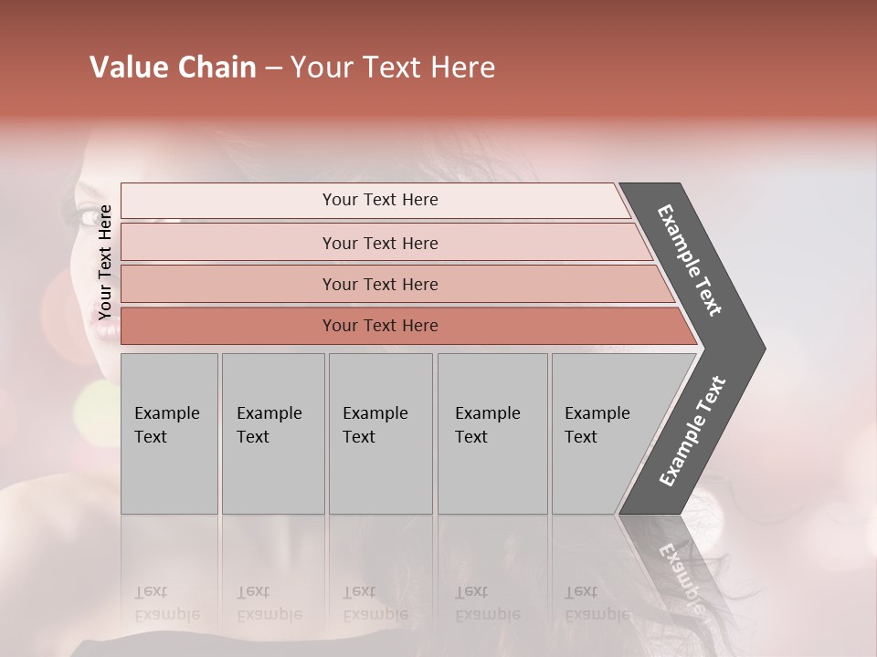 Woman Gorgeous Caucasian PowerPoint Template