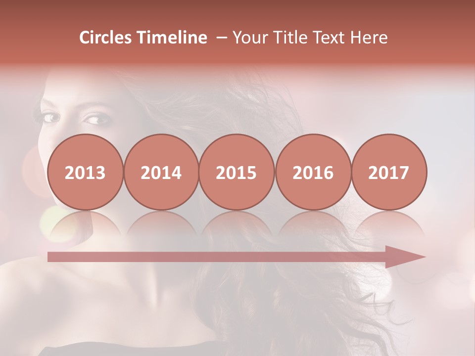 Woman Gorgeous Caucasian PowerPoint Template