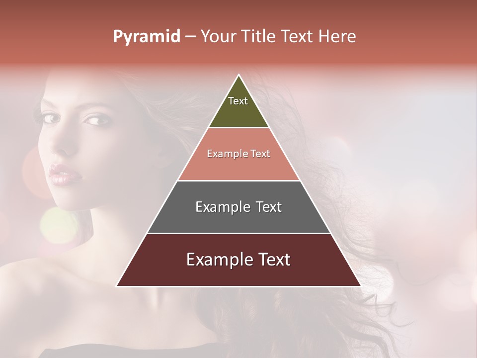 Woman Gorgeous Caucasian PowerPoint Template