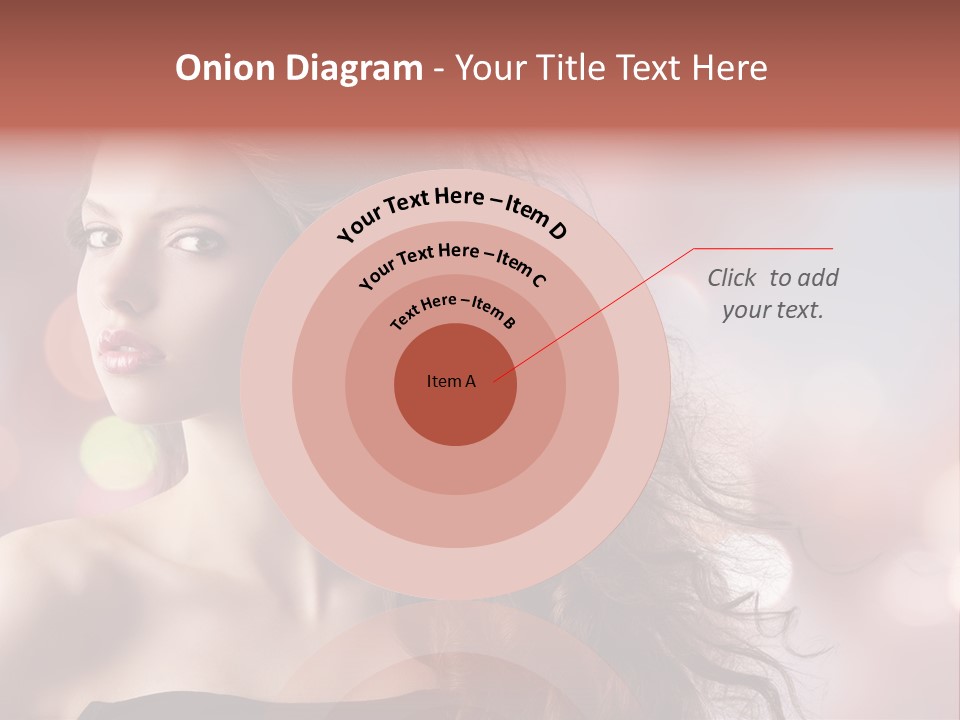 Woman Gorgeous Caucasian PowerPoint Template