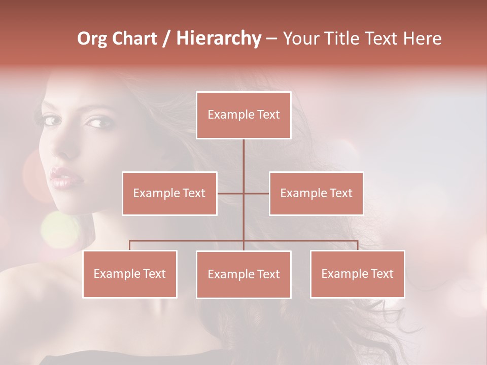 Woman Gorgeous Caucasian PowerPoint Template