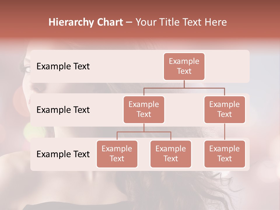 Woman Gorgeous Caucasian PowerPoint Template