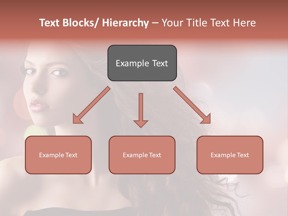 Woman Gorgeous Caucasian PowerPoint Template