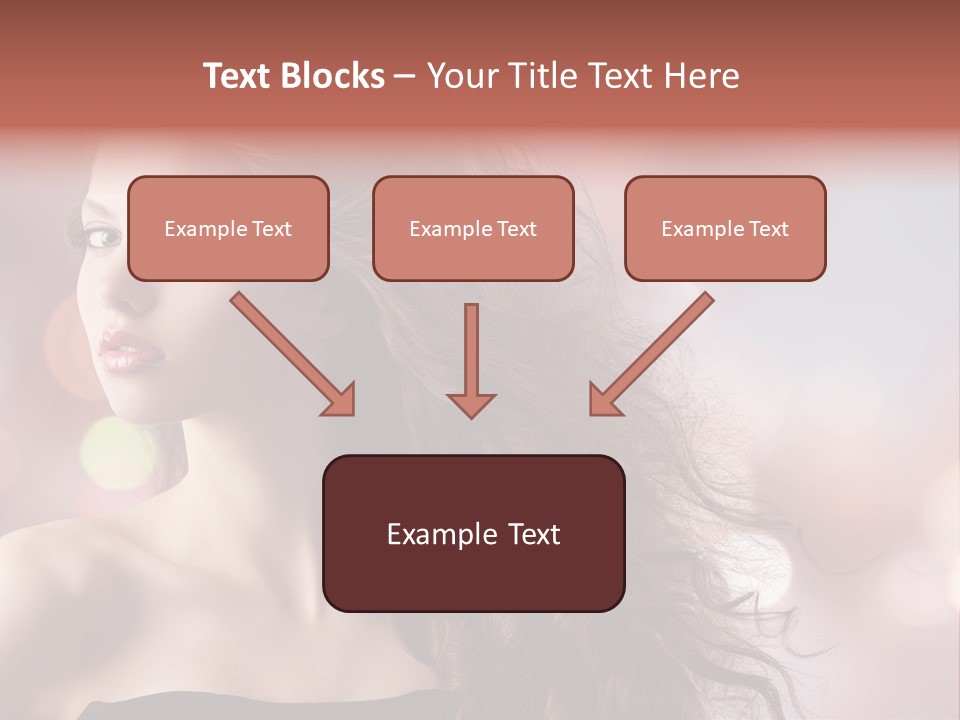 Woman Gorgeous Caucasian PowerPoint Template