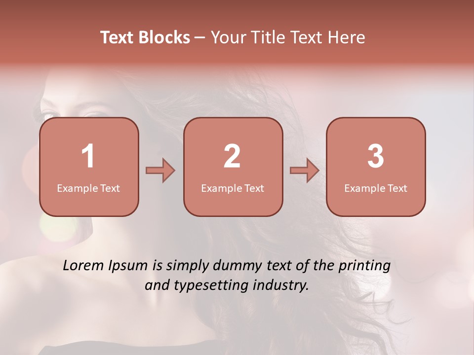 Woman Gorgeous Caucasian PowerPoint Template