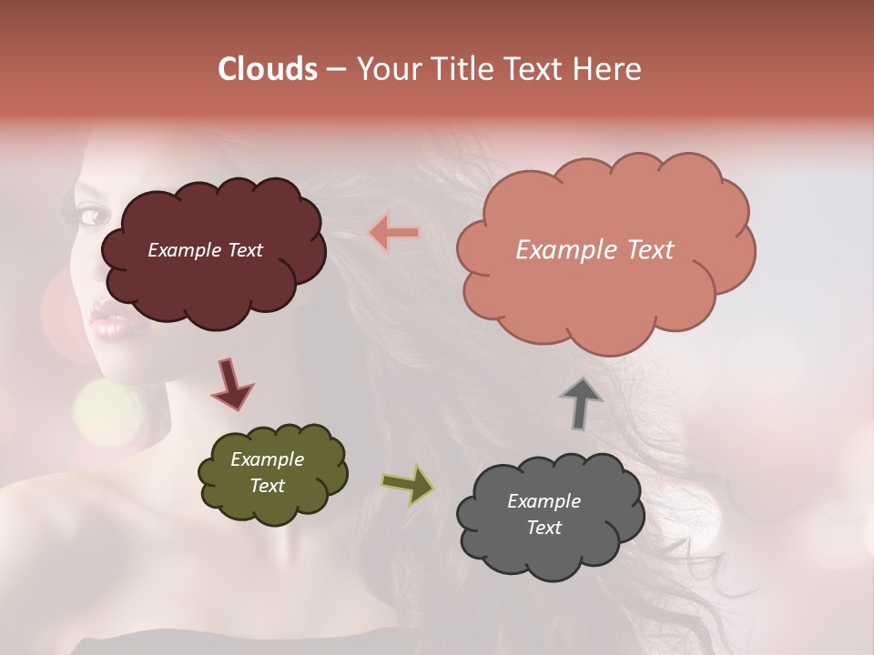 Woman Gorgeous Caucasian PowerPoint Template