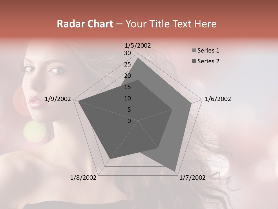 Woman Gorgeous Caucasian PowerPoint Template