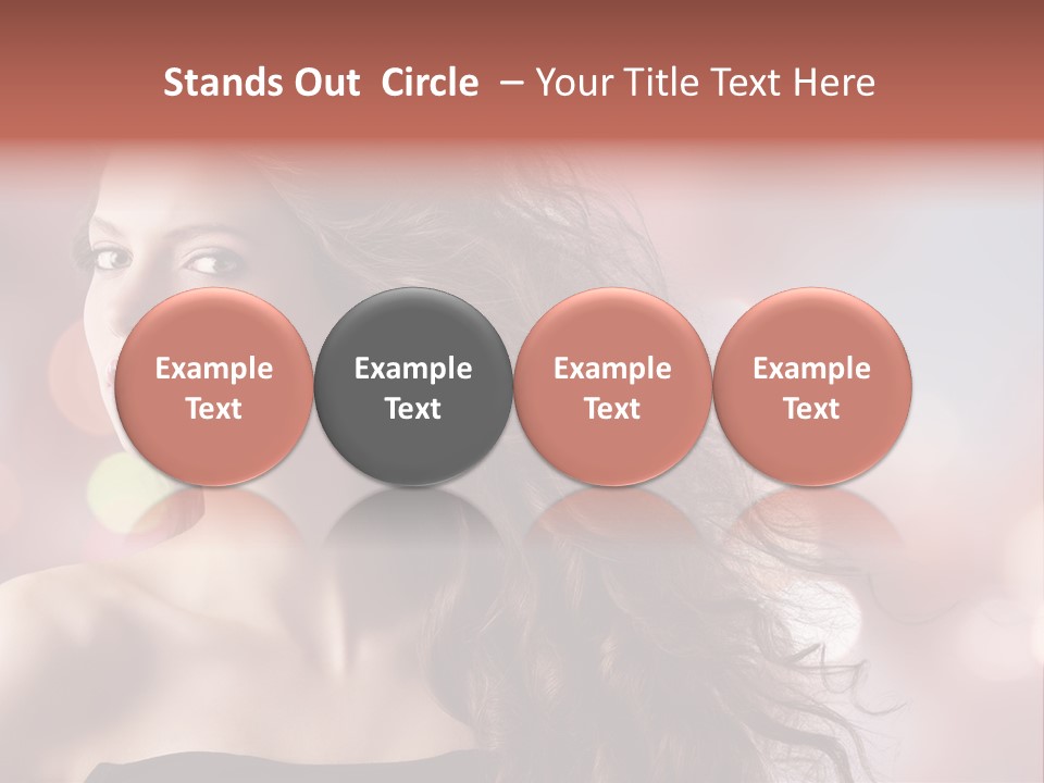 Woman Gorgeous Caucasian PowerPoint Template