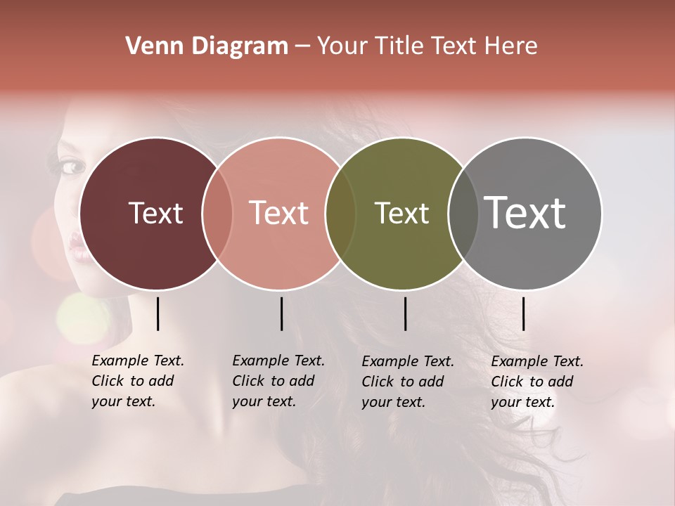 Woman Gorgeous Caucasian PowerPoint Template