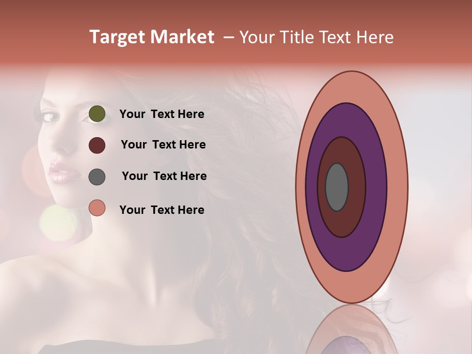 Woman Gorgeous Caucasian PowerPoint Template