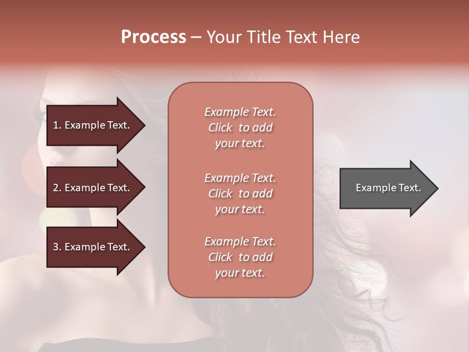 Woman Gorgeous Caucasian PowerPoint Template