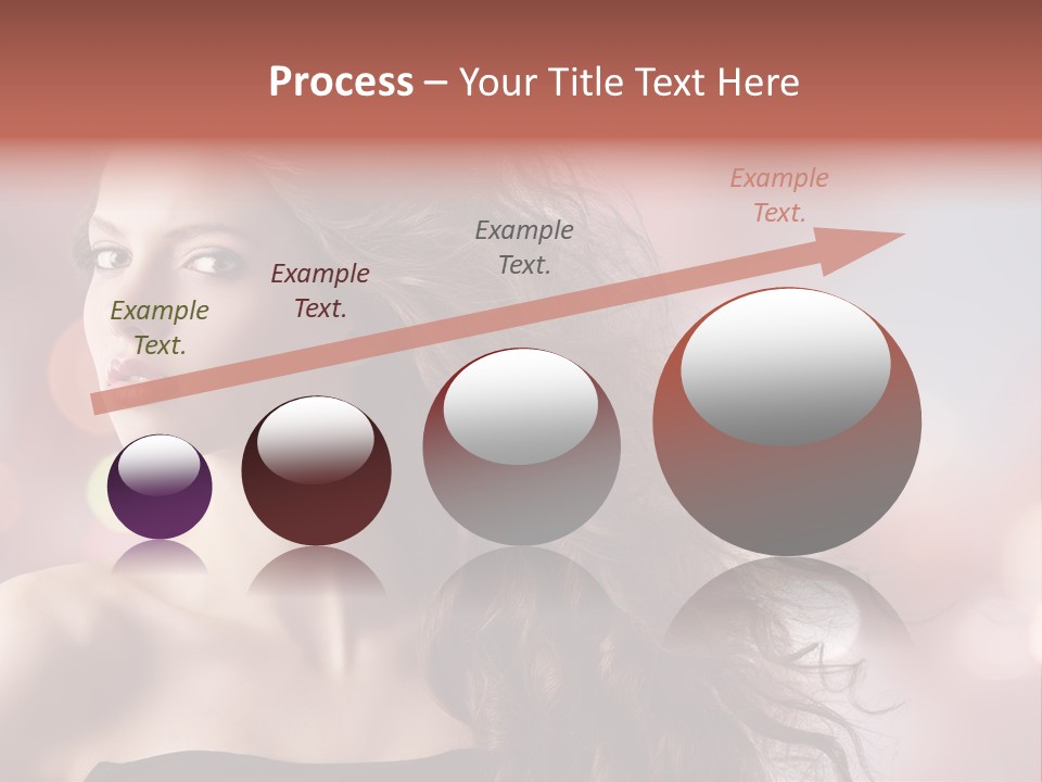 Woman Gorgeous Caucasian PowerPoint Template