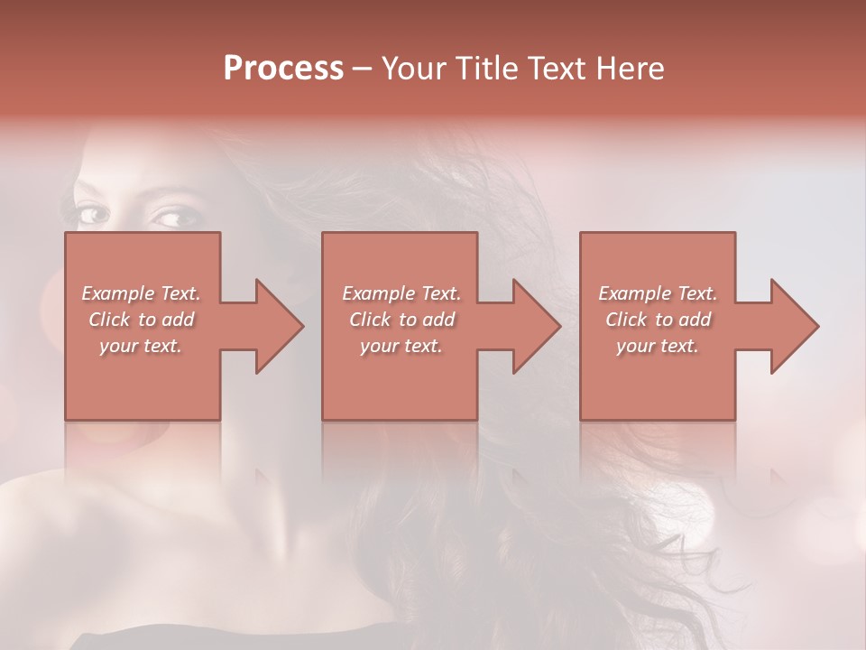 Woman Gorgeous Caucasian PowerPoint Template
