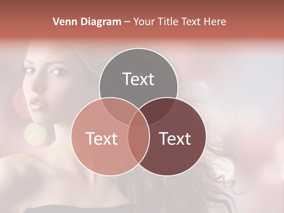 Woman Gorgeous Caucasian PowerPoint Template