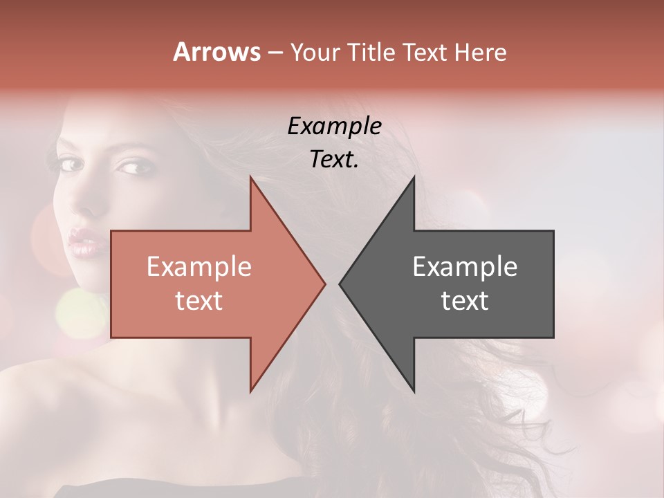 Woman Gorgeous Caucasian PowerPoint Template