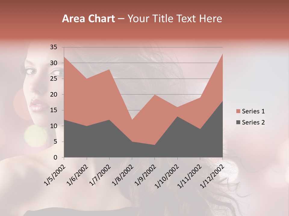 Woman Gorgeous Caucasian PowerPoint Template