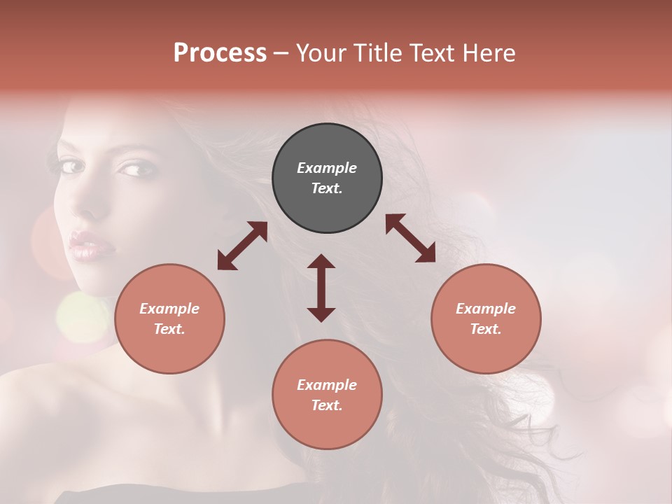 Woman Gorgeous Caucasian PowerPoint Template
