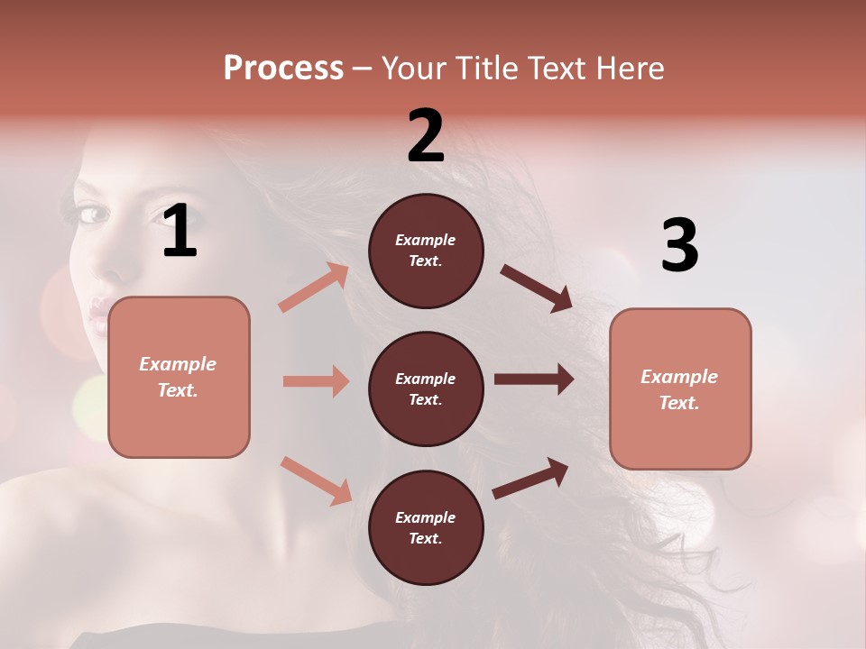 Woman Gorgeous Caucasian PowerPoint Template