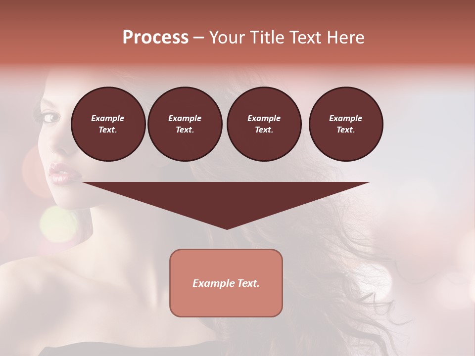 Woman Gorgeous Caucasian PowerPoint Template