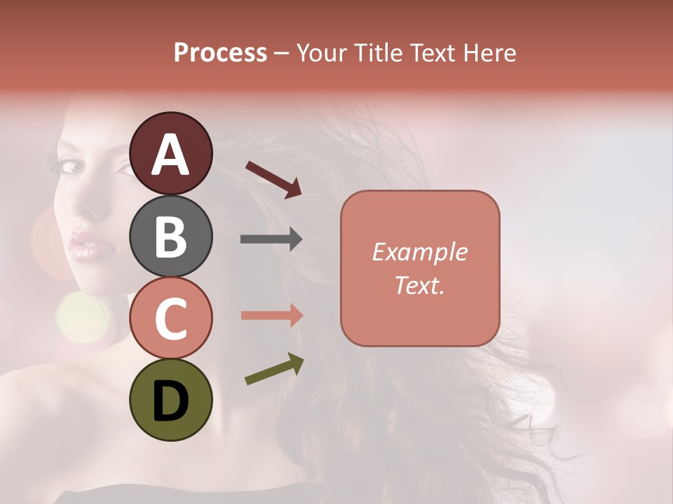 Woman Gorgeous Caucasian PowerPoint Template