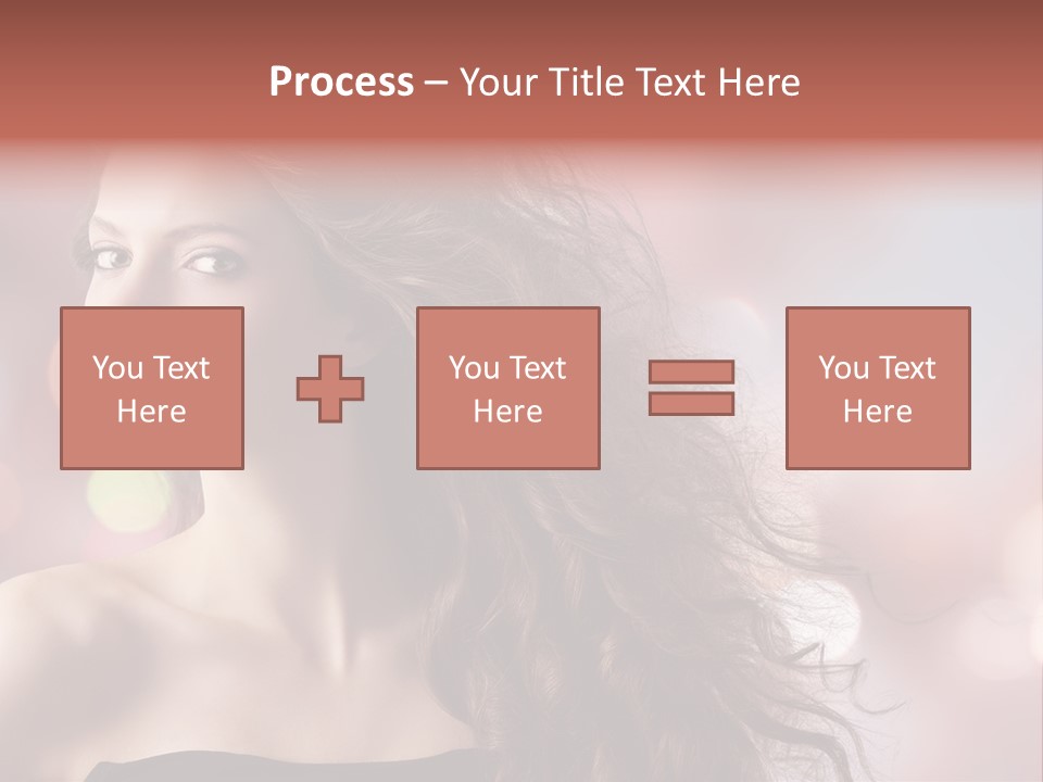 Woman Gorgeous Caucasian PowerPoint Template