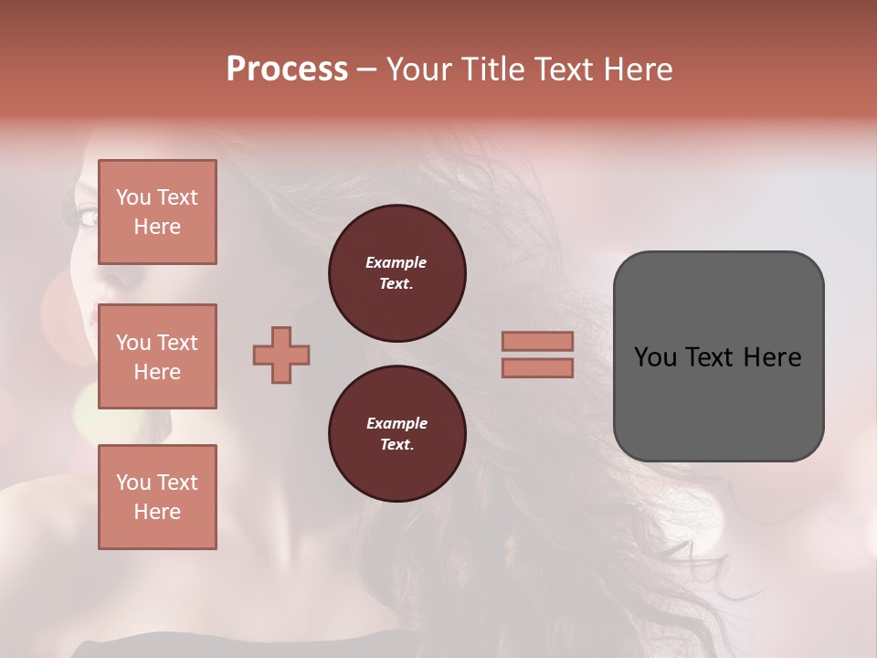 Woman Gorgeous Caucasian PowerPoint Template