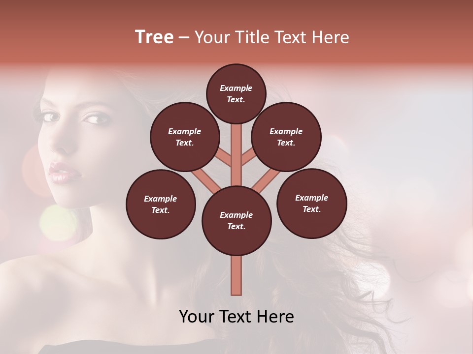 Woman Gorgeous Caucasian PowerPoint Template