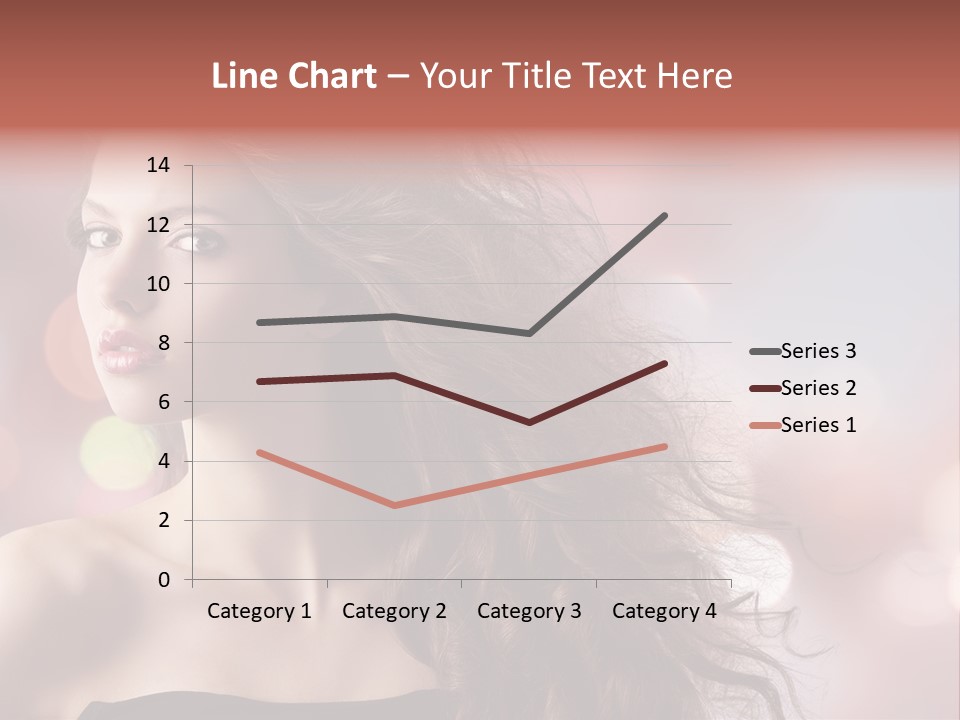 Woman Gorgeous Caucasian PowerPoint Template