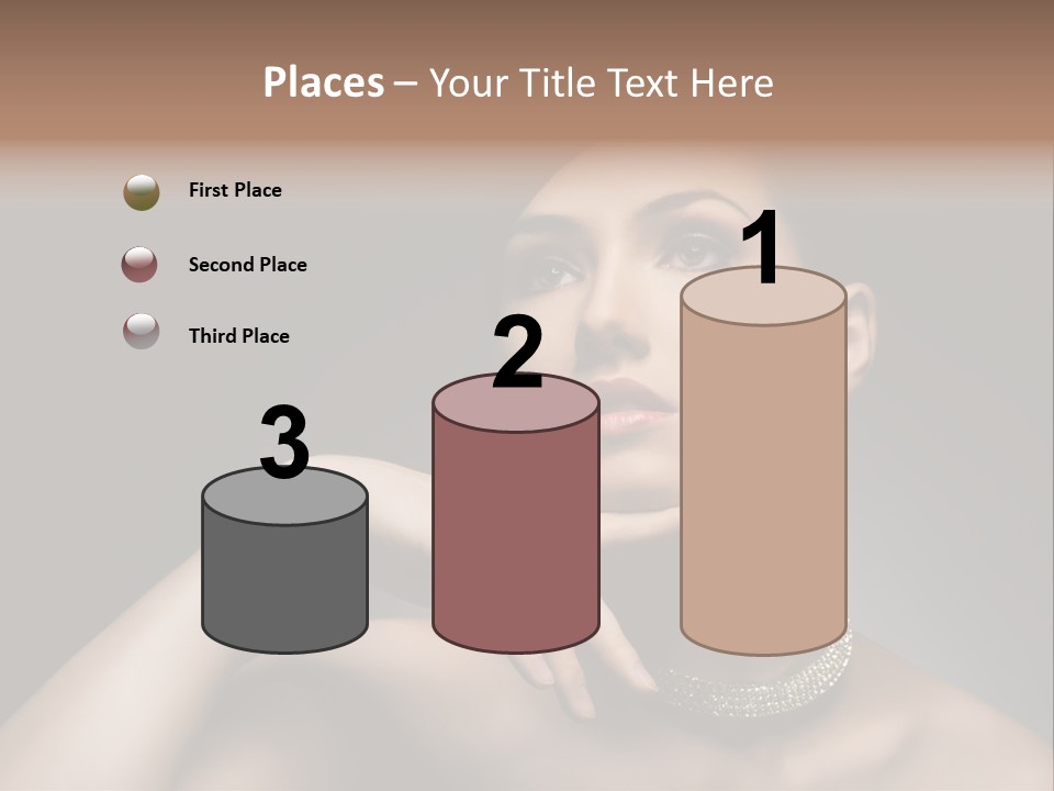 Studio Femininity Portrait PowerPoint Template