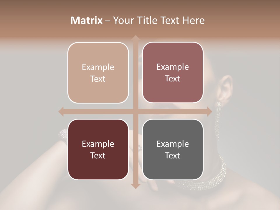 Studio Femininity Portrait PowerPoint Template