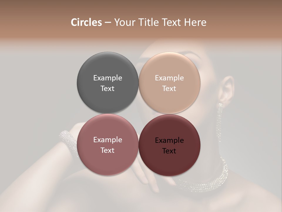 Studio Femininity Portrait PowerPoint Template