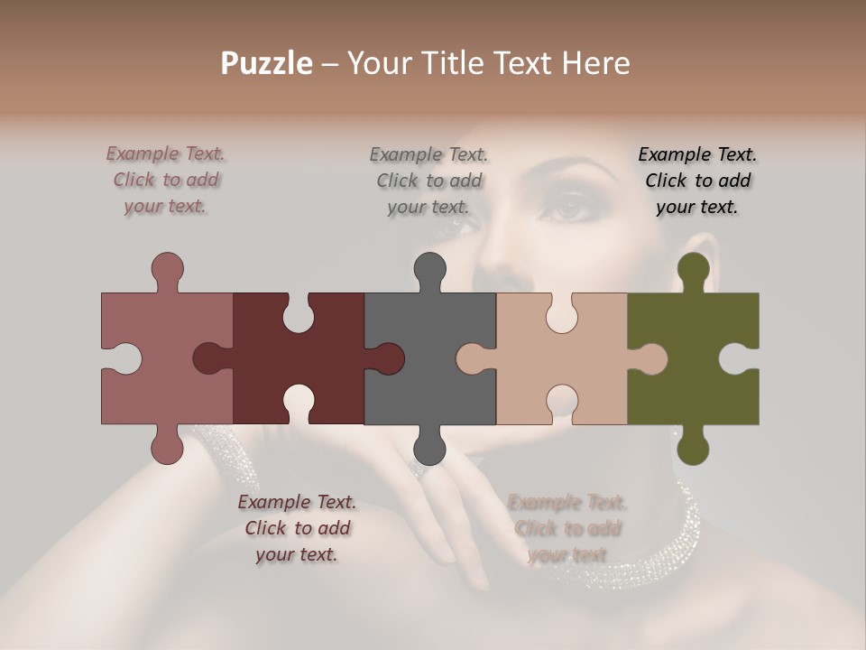 Studio Femininity Portrait PowerPoint Template