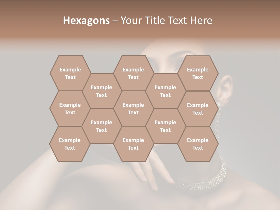 Studio Femininity Portrait PowerPoint Template