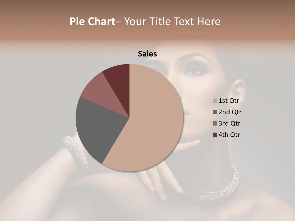 Studio Femininity Portrait PowerPoint Template