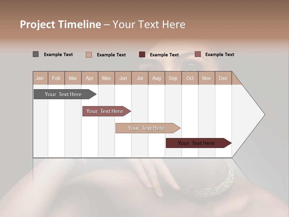 Studio Femininity Portrait PowerPoint Template