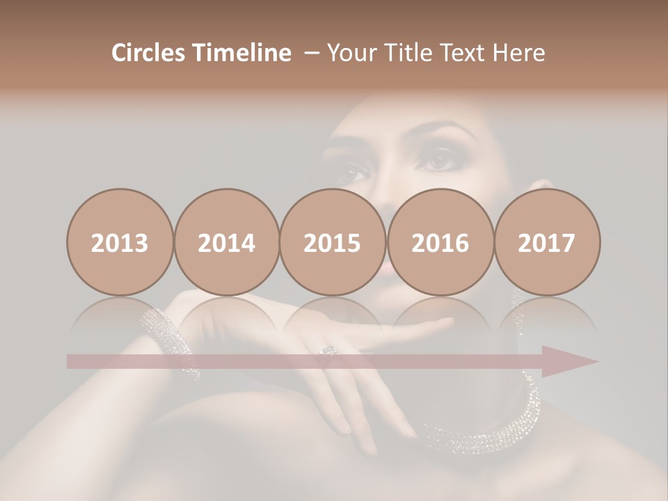 Studio Femininity Portrait PowerPoint Template