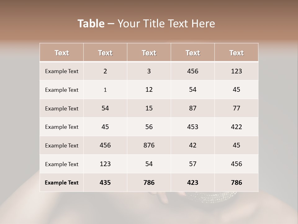 Studio Femininity Portrait PowerPoint Template