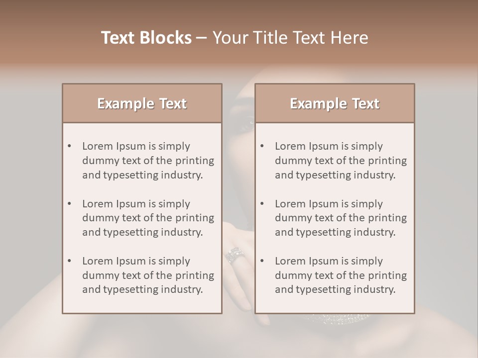 Studio Femininity Portrait PowerPoint Template