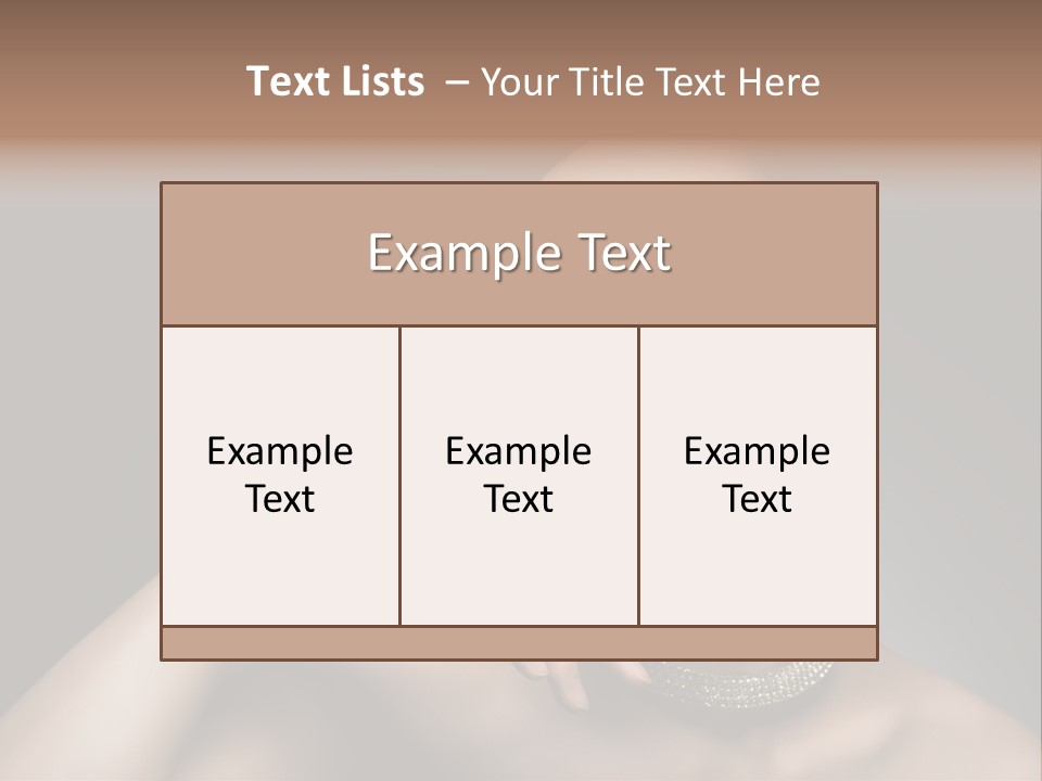 Studio Femininity Portrait PowerPoint Template