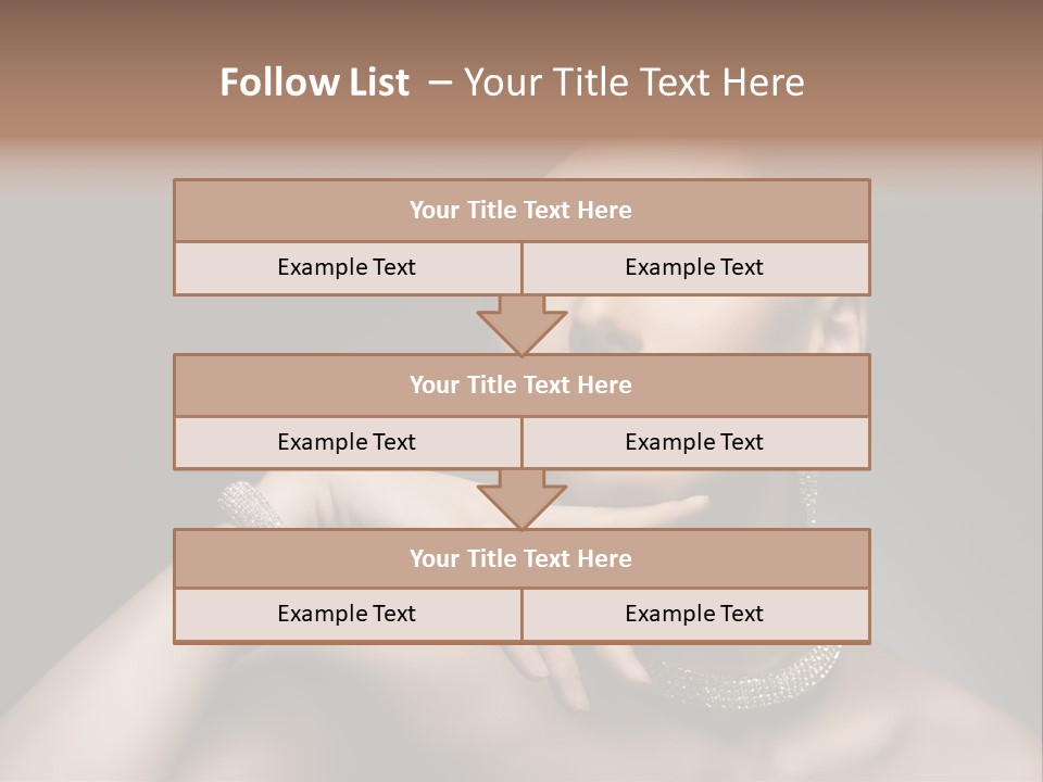 Studio Femininity Portrait PowerPoint Template