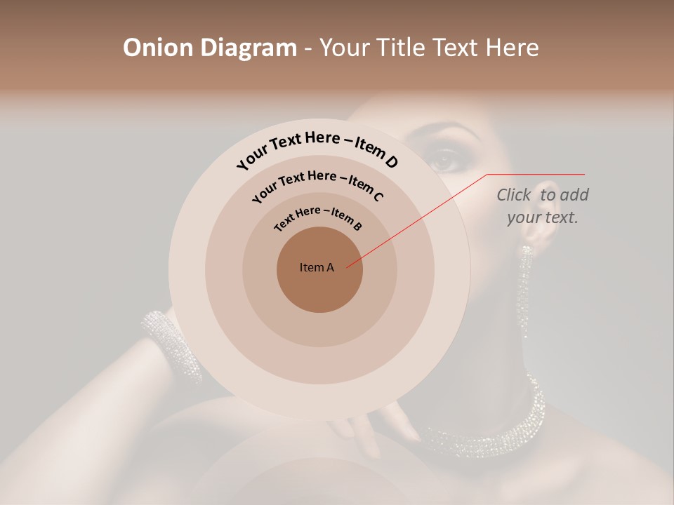 Studio Femininity Portrait PowerPoint Template